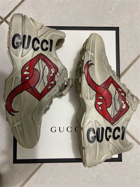 gucci rhinestone sandals|Gucci rhyton lips.